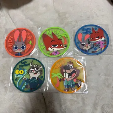 주토피아 클리어 코스터 5개 세트