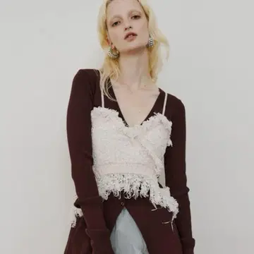 LA BELLE ETUDE 라벨에튀드 믹스 니트 트위드 뷔스티에