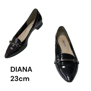 다이애나 DIANA 펌프스 에나멜 23cm 스틸레토 플랫