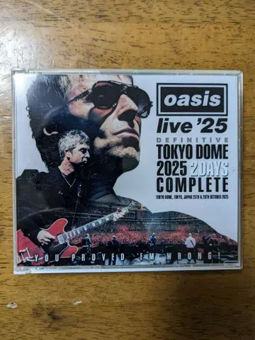 oasis live '25 도쿄돔 4장 세트 CD