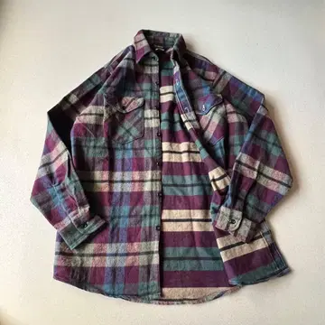 오슈코슈 OSHKOSH 90s-00s 옴브레 헤비 플란넬 셔츠