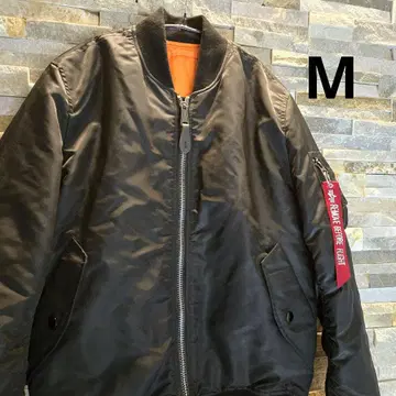 새상품급 ALPHA INDUSTRIES 알파 인더스트리 MA-1 블랙 M