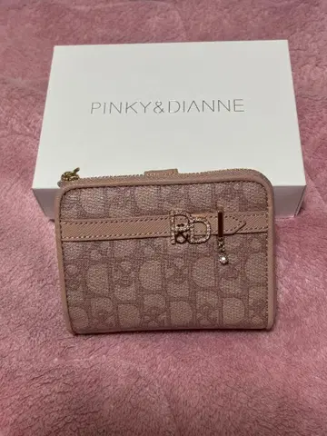 PINKY&DIANNE 이단 접이식 지갑 핑크