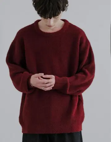 Rocky Monroe cathy's closet 긴팔 니트 와인 레드