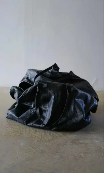 미사용 anytee 오리지널 가죽 보스턴 파라슈트 백