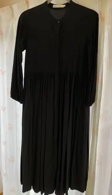블랙 셔츠 원피스 긴팔