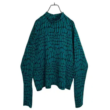 80s units mock neck all pattern knit sew