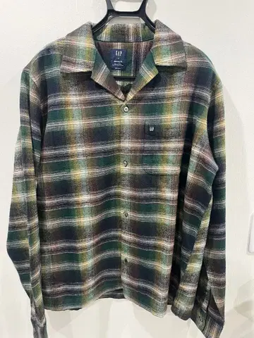 GAP 오가닉 코튼 플란넬 셔츠 M