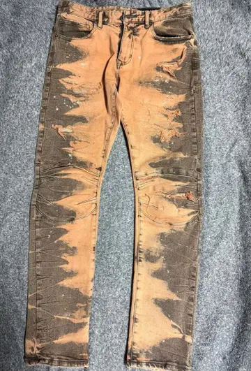 SMOKE RISE 데미지 데님 팬츠 32x32