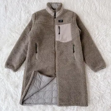 새상품급 TAION 타이온 다운 보아 리버서블 코트 롱 L