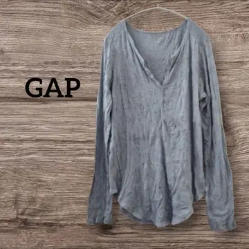 1점 한정 GAP 그레이 긴팔 T셔츠 상의 [ L ] 무지 티셔츠