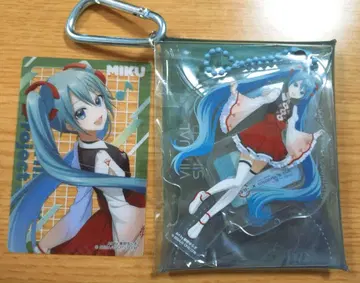 프로세카 스시로 콜라보 멀티 파우치 클리어 카드 하츠네 미쿠