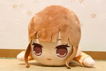 컬러풀 피치 누워있는 BIG 봉제 인형 에토