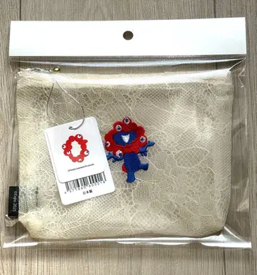 오사카 엑스포 미야쿠미야쿠 레이스 오샤레 파우치 화이트