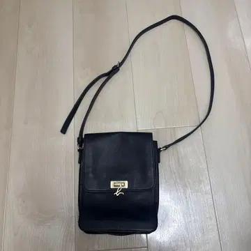 애니에스베 가죽 숄더백 로고 금장 장식