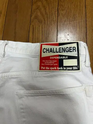CHALLENGER 화이트 데님 L 사이즈 챌린저