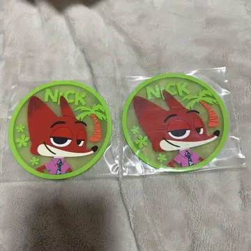 주토피아 닉 코스터 2개 세트