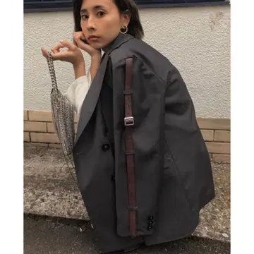 Ameri Vintage 자켓 BELT TIE DUAL JACKET