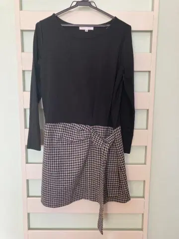 블랙 긴팔 캐주얼 드레스