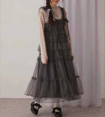 merry jenny/메리제니 튤 드로스트 롱 원피스