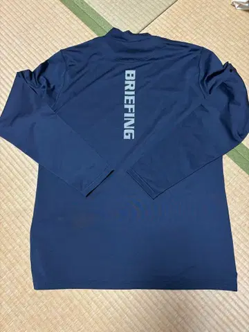 브리핑 모크넥 셔츠 네이비 긴팔 셔츠 XL