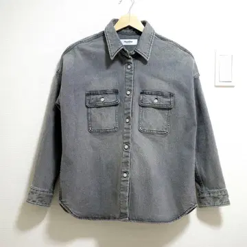 Healthy Denim 그레이 슈퍼 빅 데님 자켓 사이즈 1