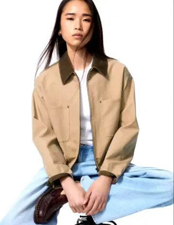 UNIQLO 집업 숏 자켓