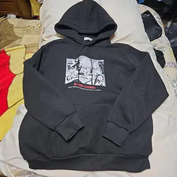 나의 히어로 아카데미아 후드티 LL 블랙