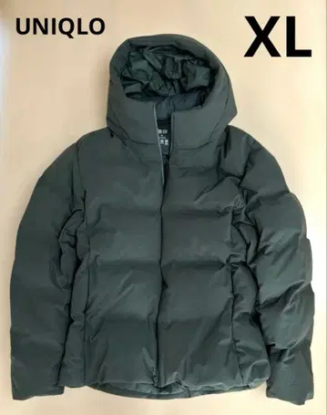 새상품급 유니클로 심리스 다운 파카 올리브 XL 사이즈