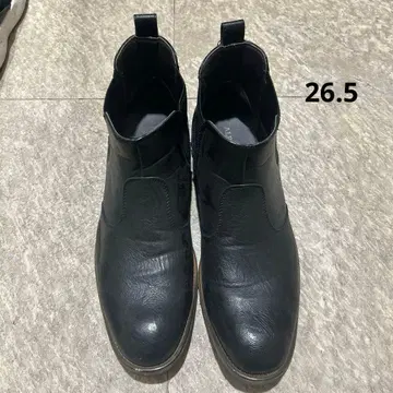 ALBERT HALL 블랙 사이드 고어 부츠 26.5