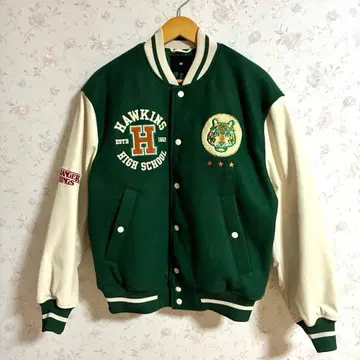 H&M 기묘한 이야기 콜라보 바시티 자켓