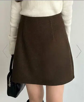 울 라이크 기모 미니 스커트 s