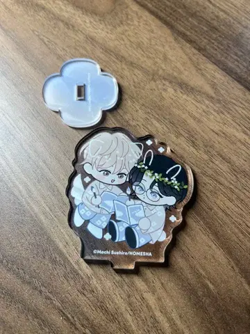 Cafe Pale Blue Snow 콜라보 카페 바닥 치비 아크릴 스탠드