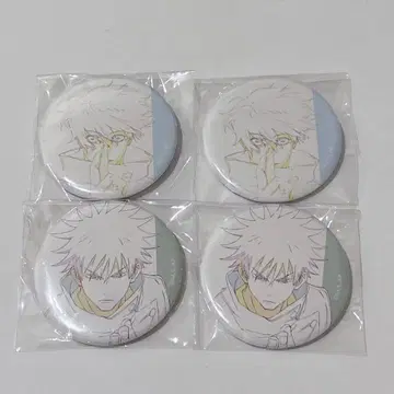 주술회전 캔뱃지 4개 세트