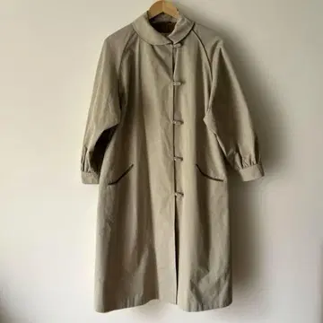 빈티지 코트 여성용 베이지