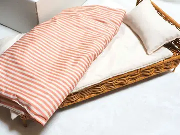 쓰리코 봉제 인형용 침대 & 이불 세트