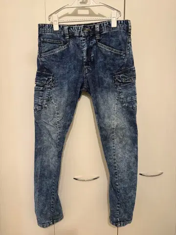 EVENRIVER 스트레치 파우더 데님 카고 파우더 블루 LL