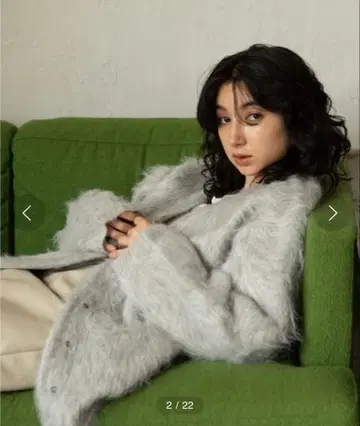 지나시스 [ eL ] 5G Brushed Knit Cardigan