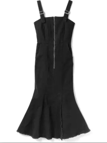 GRL 그레일 프린지 머메이드 오버롤 스커트[gm534] 블랙