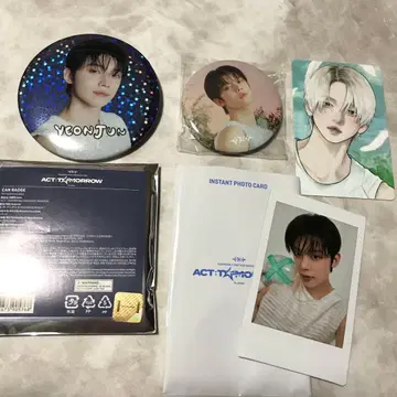 TXT 영준 ACT TOMORROW 팝업 캔뱃지 폴라로이드