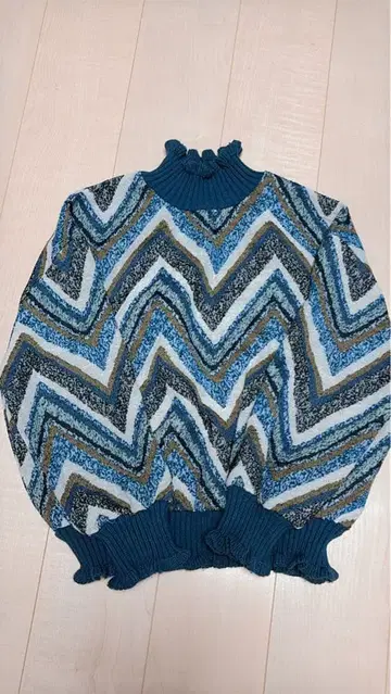 빈티지 하이넥 니트