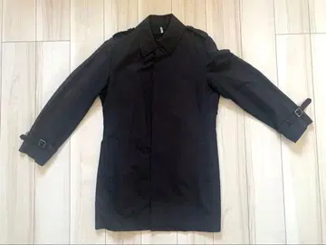 남성용 트렌치코트 블랙 M 사이즈