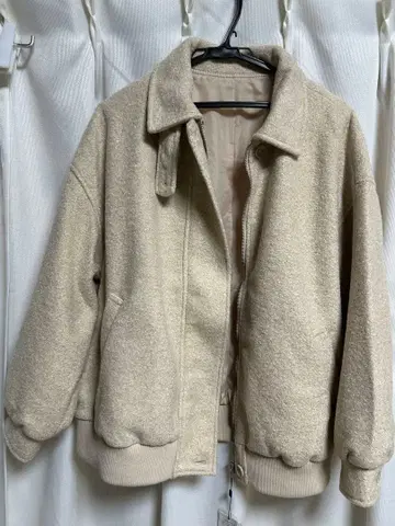 베이지 L 사이즈 자켓 코트