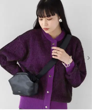 RADIATE 라디에이트 보라색과 블랙 가디건