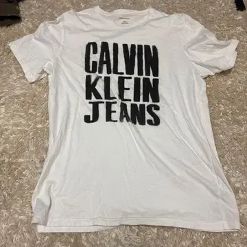 Calvin Klein Jeans 화이트 T셔츠 S