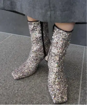 Ameri UND SQUARE TOE SHORT BOOTS