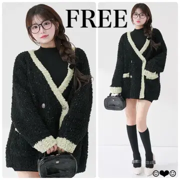 Darich 판톤 니트 앙상블 블랙 FREE