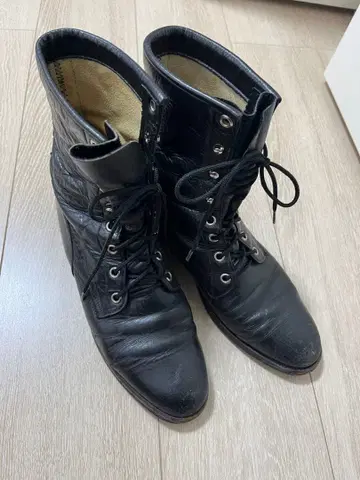 가죽 부츠 블랙 / 영국풍