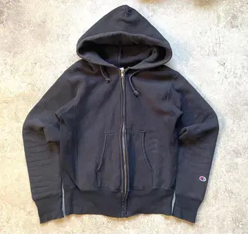 챔피온 빨간색 단일 택 복각 지퍼 리버스 후드티 M 네이비 맨투맨