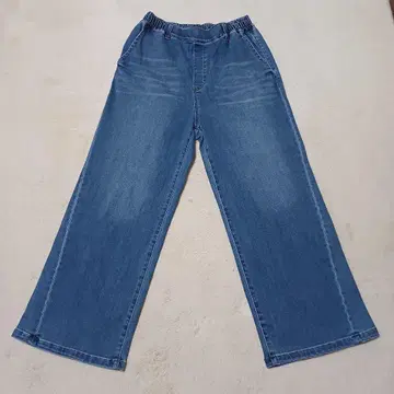 GLOBAL WORK 와이드 레그 데님 팬츠 L 사이즈 라이트 블루